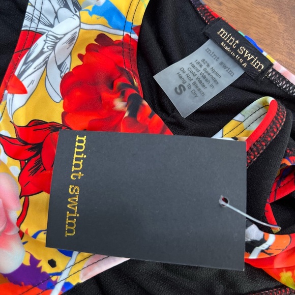 Mint Swim cutout one piece bathing suit sz Small - Picture 2 of 3